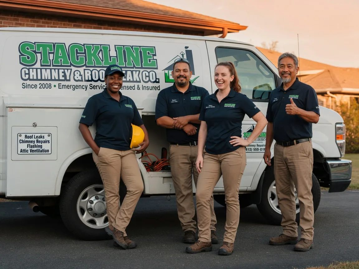 Chimney flashing repair company in Leesburg, TX